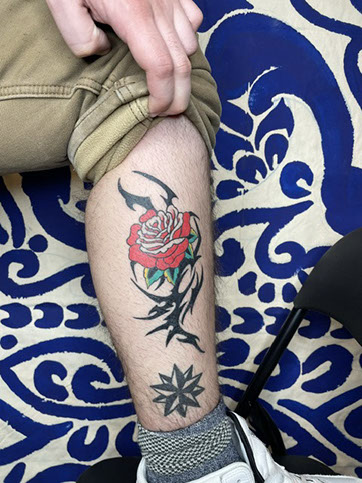 tattoo,aces,high,alex,rockoff,alexrockoff,west,palm,beach,traditional,neotraditional,beetle,beatle,flower,sunflower,floral,color