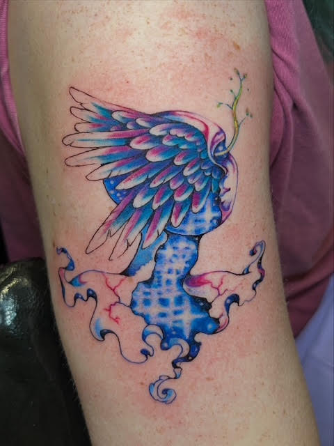 tattoo,aces,high,alex,rockoff,alexrockoff,west,palm,beach,traditional,neotraditional,beetle,beatle,flower,sunflower,floral,color